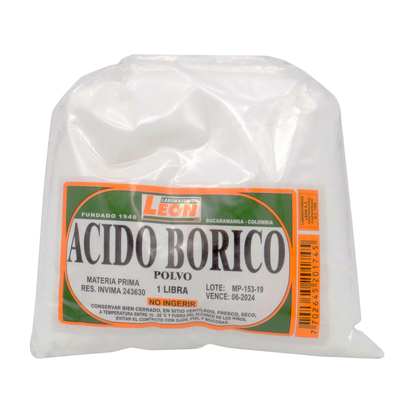 Acido Borico 500 Gr Leon