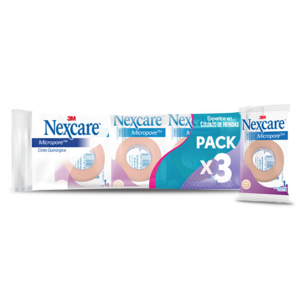 Micropore Piel 12x3 Bolsa Pack 3 Unidades 3M