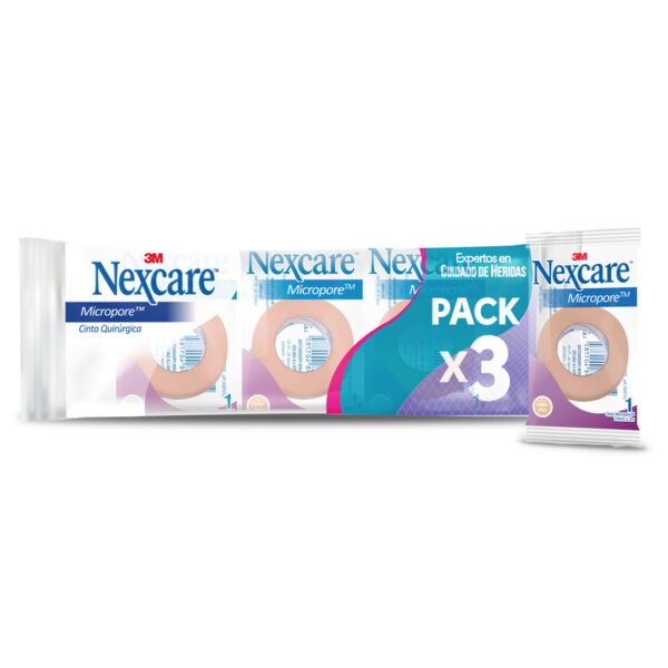 Micropore Piel 24x3 Bolsa Pack 3 Unidades 3M