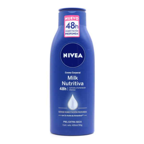 Crema Nivea Body Milk Nutritiva Almendras 400 Ml