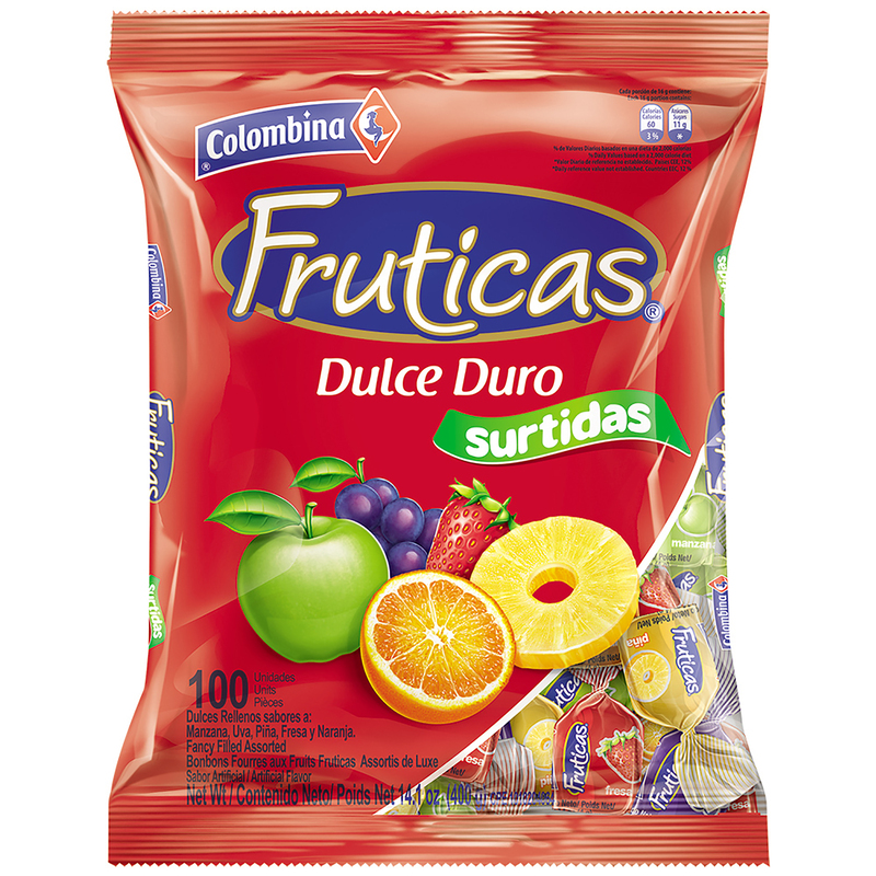 Dulce Fruticas 100 Und