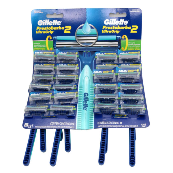 Maquina Prestobarba Ultra Grip Cabeza Movible 24 Unidades Verde