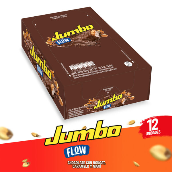 Chocolatina Jumbo Flow 12 Und 576 Gramos