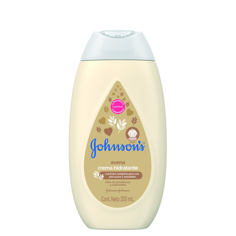 Crema Johnson y Johnson Baby Avena 200 Ml