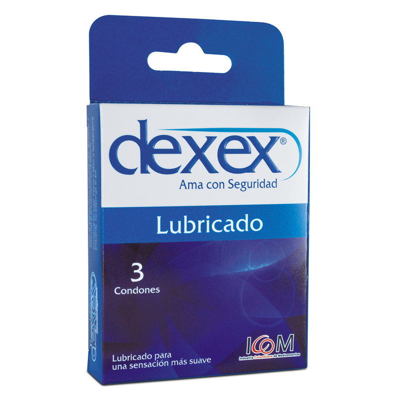 Preservativo Dexex Lubricado 3 Unidades Icom