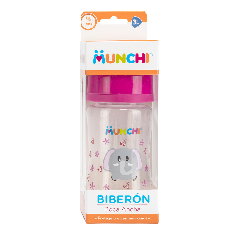 Biberon Munchi Boca Ancha 8 Onzas