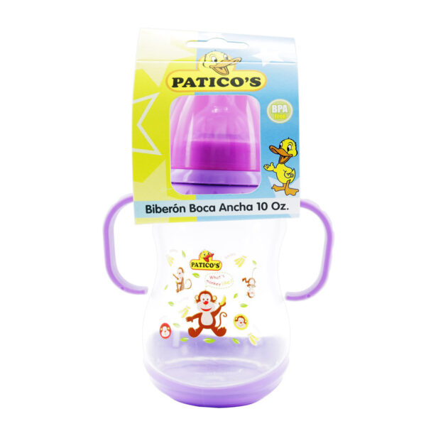 Biberon Patico Boca Ancha 10 Onzas