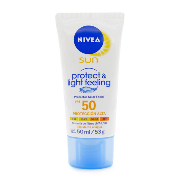 Nivea Sun Facial Bloqueador Filtro Protector Solar 50 Light 50 Ml
