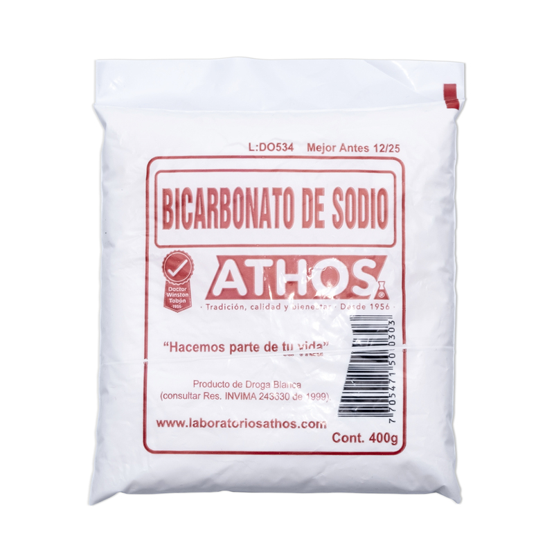 Bicarbonato De Soda 400 Gr Athos