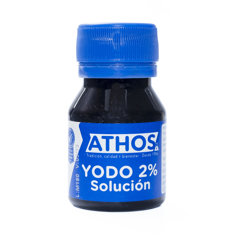 Tintura De Yodo 2% 30 Ml 12 Unidades Athos