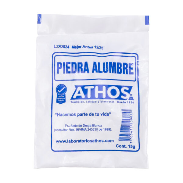 Piedra Alumbre 15 Gr 30 Sobres Athos