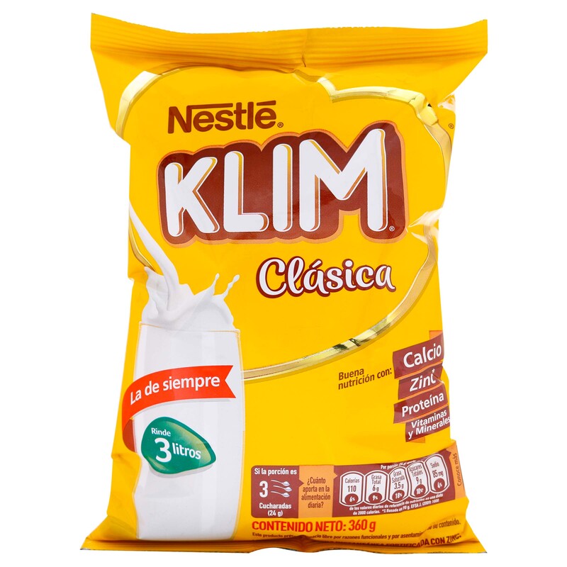 Klim Fortificada Inst.360 Gr Bolsa