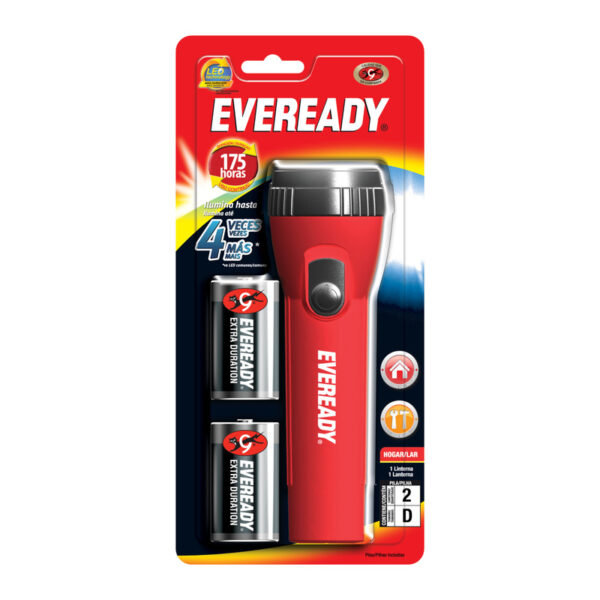 Linterna Eveready Big Red 2d Con Pila