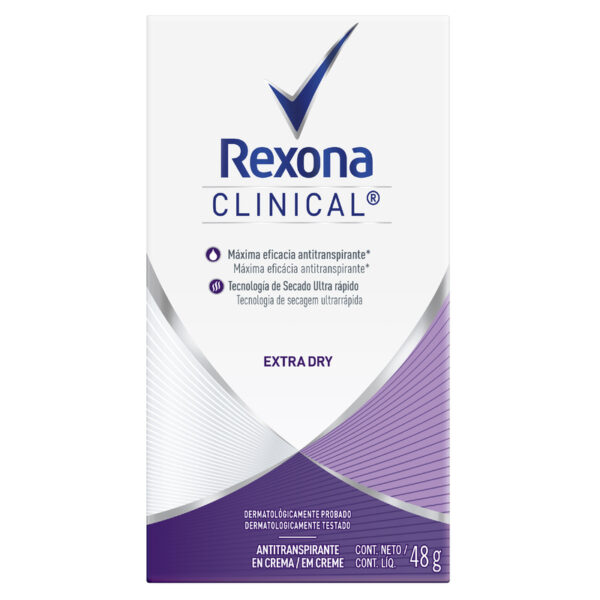 Desodorante Rexona Clinical Solid Extra Dry 48 Gr Mujer