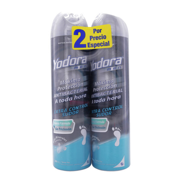 2 Spray Pies Yodora E.Contra Sudoracion 260 Ml Precio Especial
