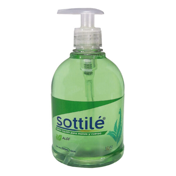 Jabon Liquido Antibacterial Sottile Aloe 500 Ml