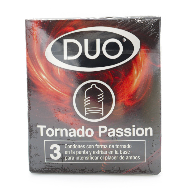 Preservativo Duo Tornado Passion 3 Unidades