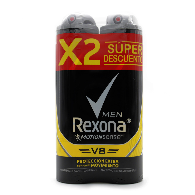 2 Desodorante Rexona Spray Men V8 90gr Super Oferta