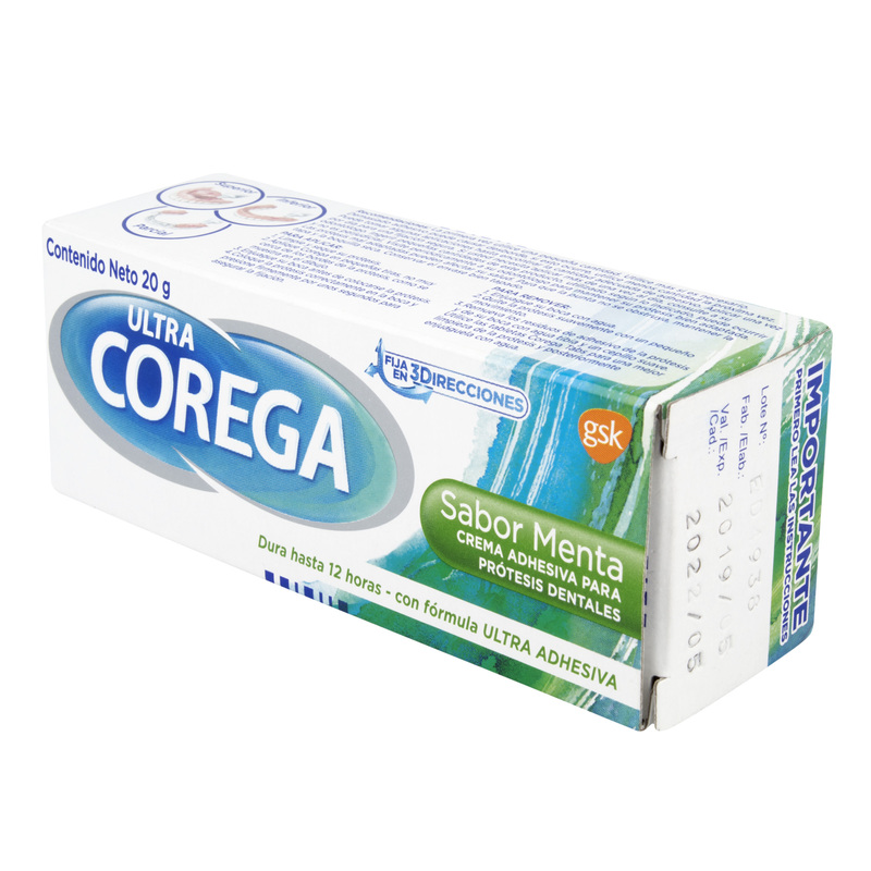 Crema Corega 3D Ultra Menta 20 Gr