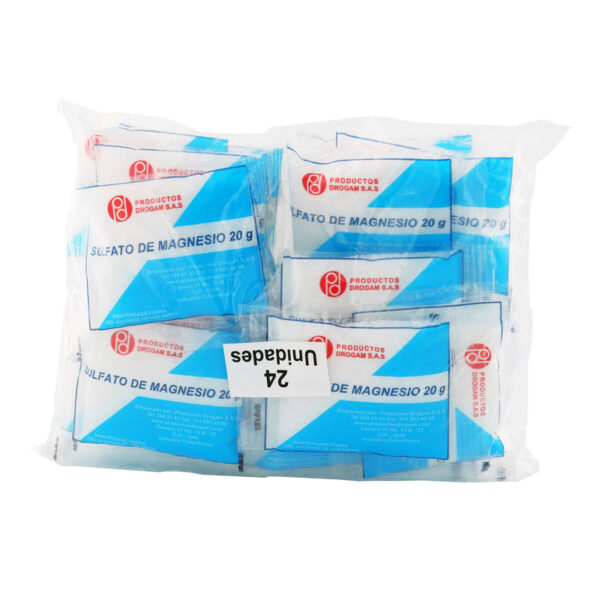 Sulfato De Magnesio 20 Gr 24 Sobres Drogam