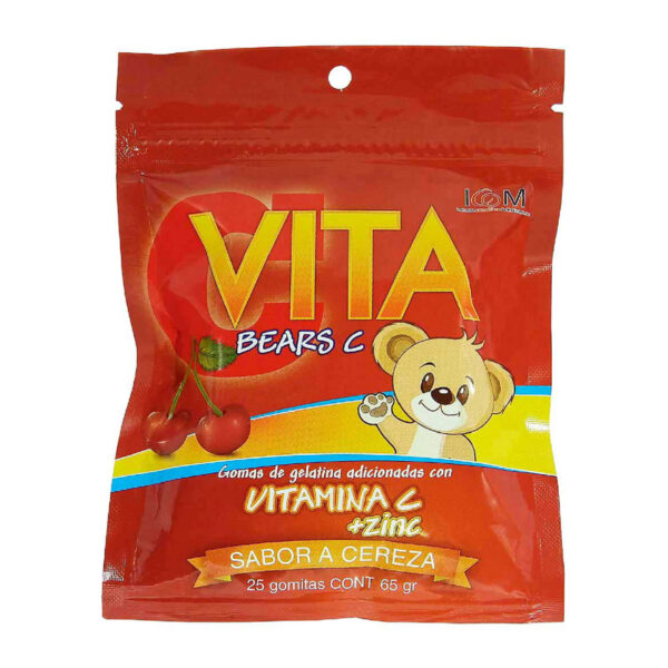 Gomas Vitabears C + Zinc Cereza 25 Unidades