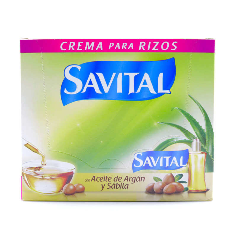 Crema Para Peinar Savital Aceite de Argan 20 Sobres