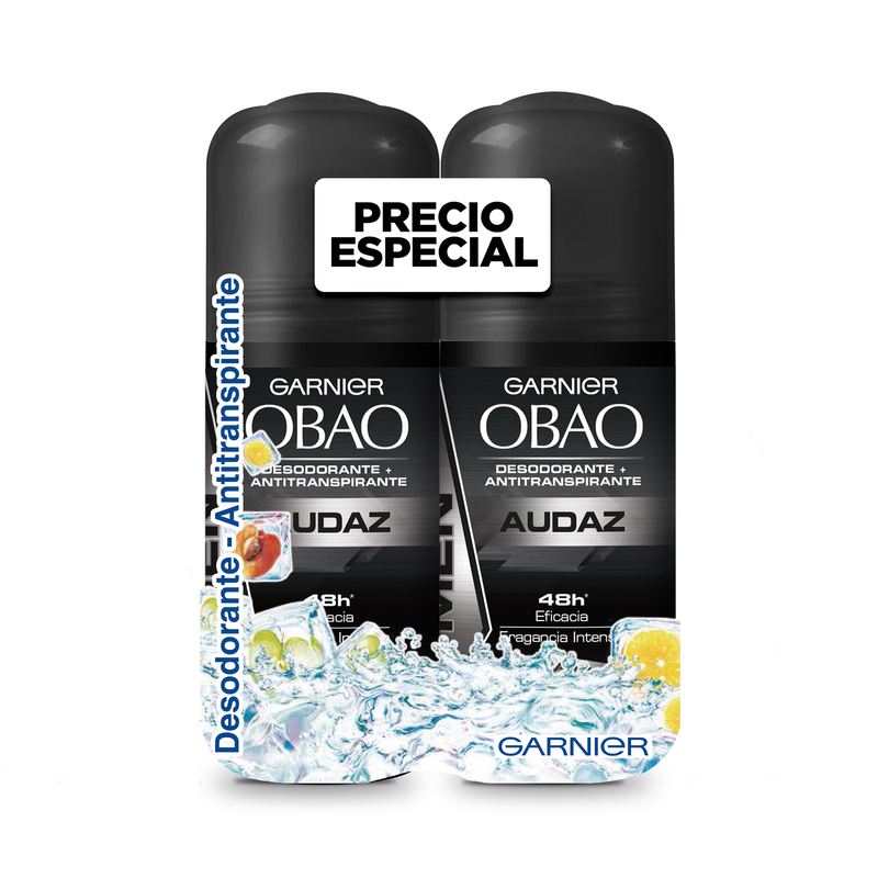 2 Desodorante Obao Rollon Audaz 65 Gr Precio Especial