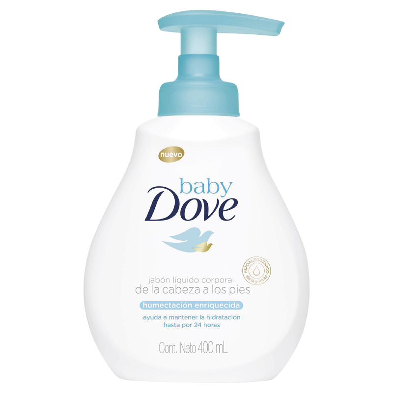 Jabon Dove Baby Liquido Humectacion Enriquecida 400 Ml