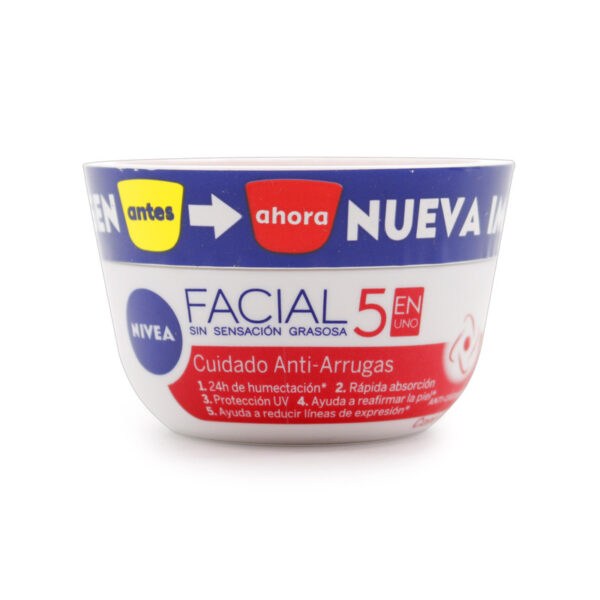 Crema Nivea Cuidado Facial Anti Arrugas 50 Ml