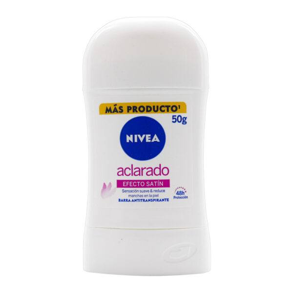 Desodorante Nivea Barra Aclarado Satin 50 Gr M