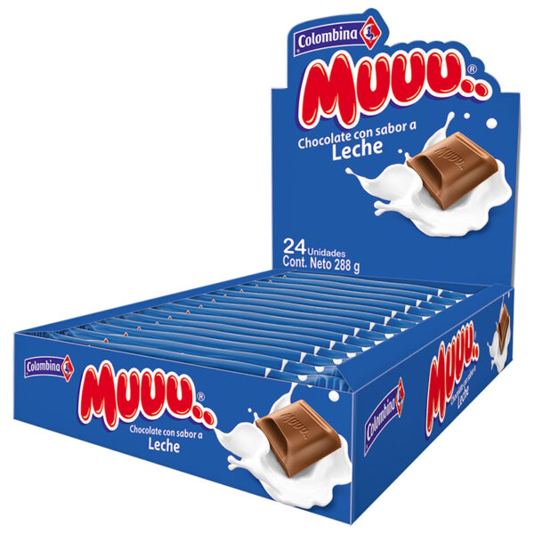 Chocolatina Muuu Leche 12 Gr 24 Und