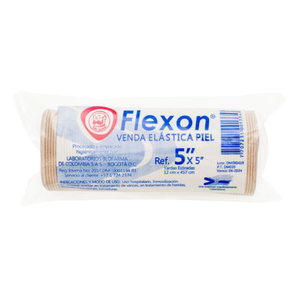 Venda Flexon Elastica Color Piel 5x5