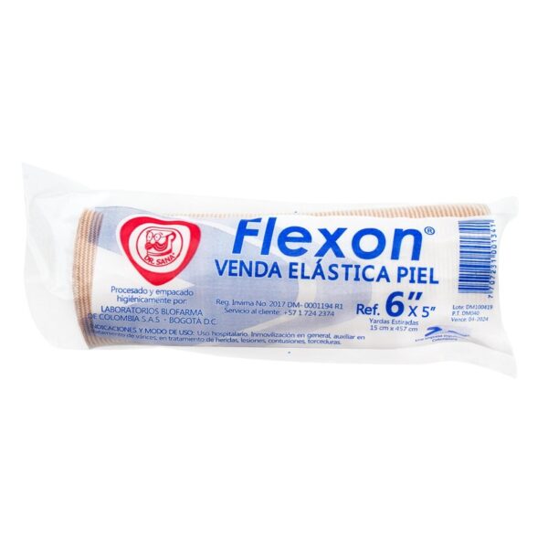 Venda Flexon Elastica Color Piel 6x5