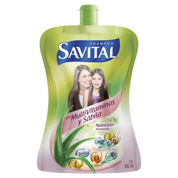 Champu Savital Multivitaminas Sabila 100 ml Doy Pack