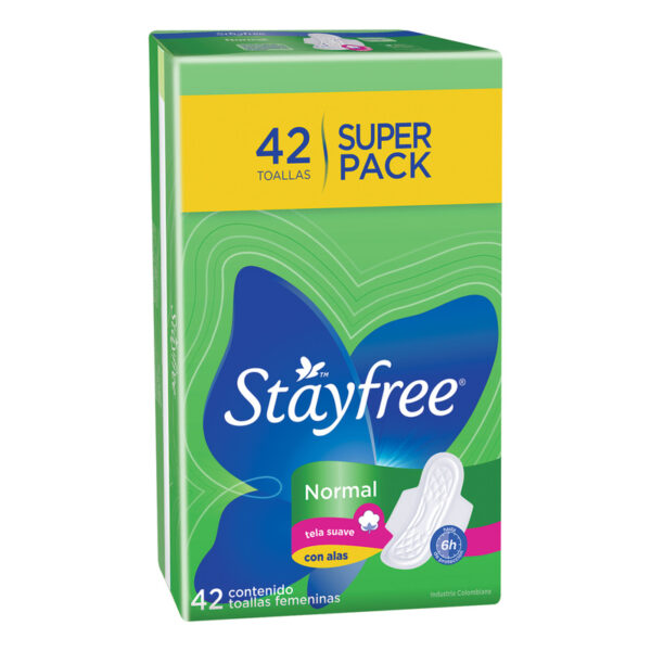 Toalla Stayfree Esp.Alas Dispensador 42 Unidades