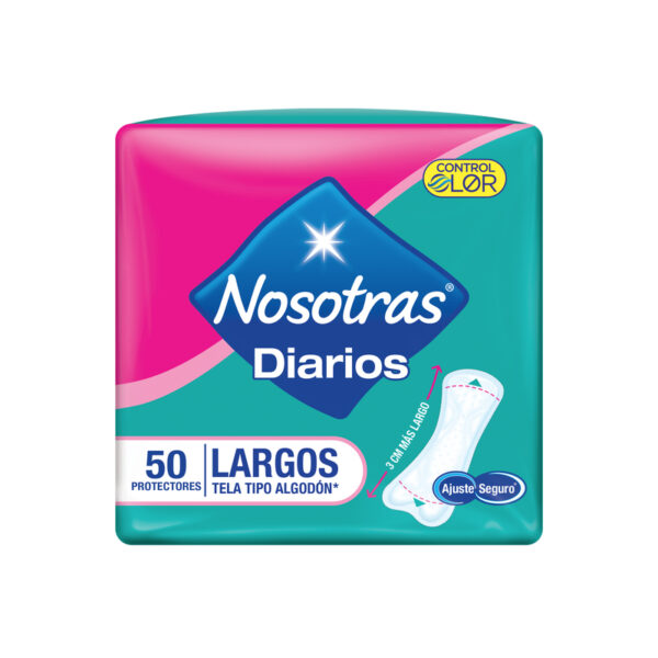 Protactores Nosotras Diarios Largos 50 Unidades