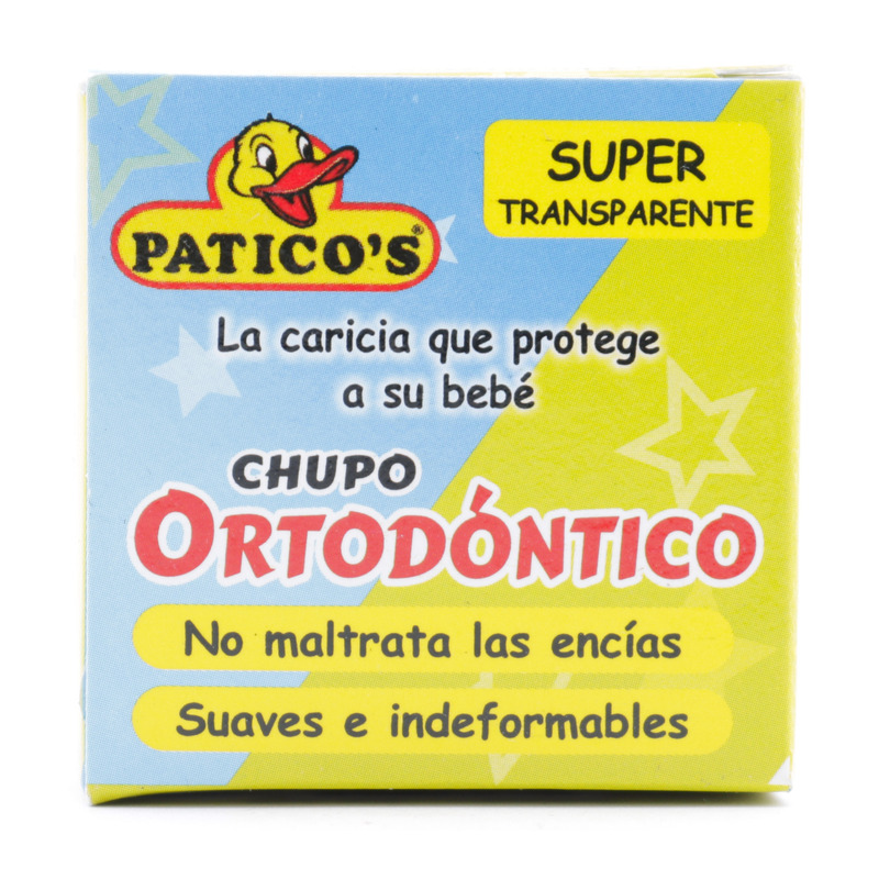 Chupo Ortodontico Silicona Paticos