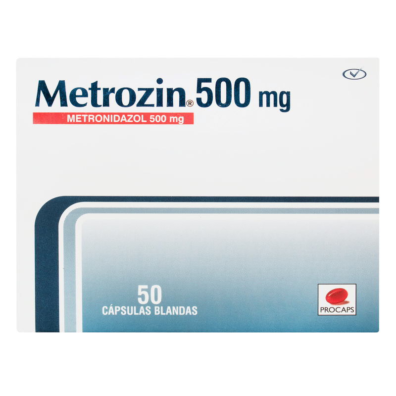 Metrozin 500 Mg 50 Capsulas