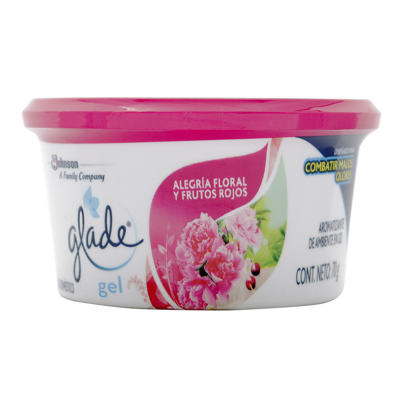 Ambientador Glade Min Gel Al.Floral y Frutos Rojos 70 Gr