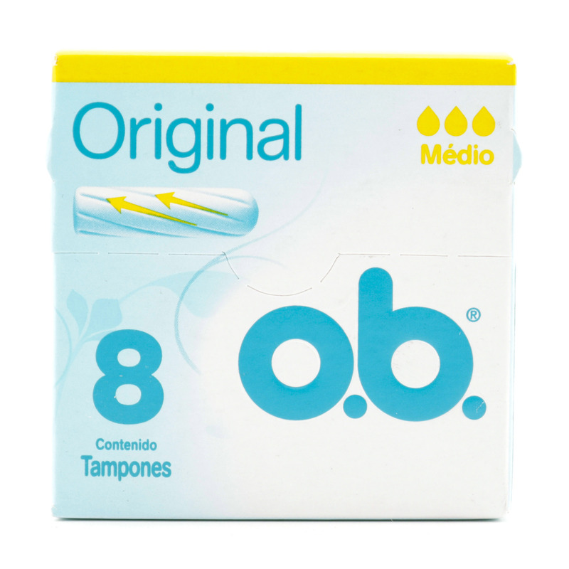 Tampon Ob Siempre Libre Original Medio 8 Unidades