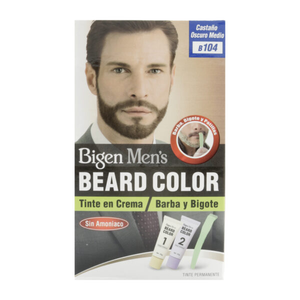 Tinte Bigen Mens Barba Castaño Oscuro Medio B104