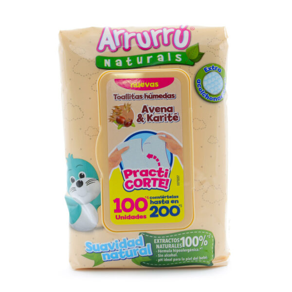 Toalla Arrurru Avena Practicorte 100 Unidades