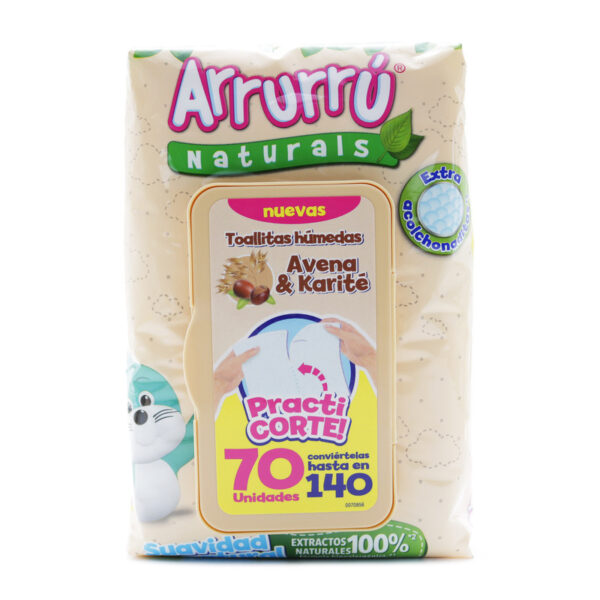 Toalla Arrurru Aloe Practicorte 120 Unidades