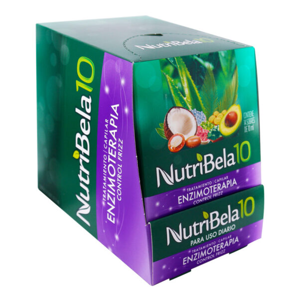 Tratamiento Nutribela 15 Enzimoterapia Cotrol Friz 70ml 14 Sobres