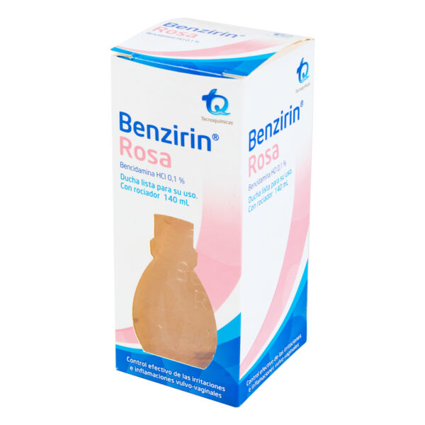 Benzirin Rosa Ducha Vaginal Rociador 140 Ml