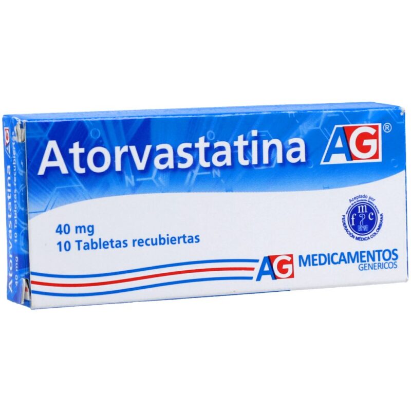 Atorvastatina 40 Mg 10 Tabletas Ag