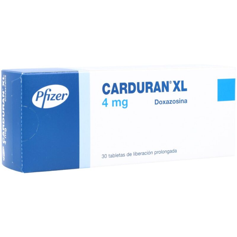 Carduran Xl 4 Mg 30 Tabletas