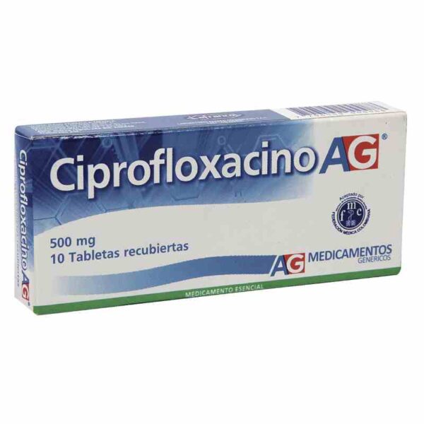 Ciprofloxacina 500 Mg 10 Tabletas Ag
