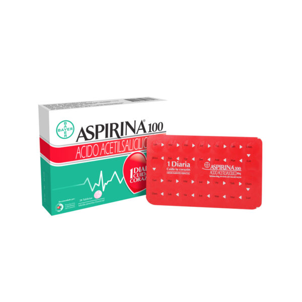 Aspirina 100 Mg 28 Tabletas