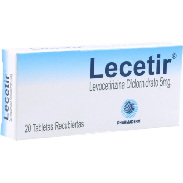 Lecetir 20 Tabletas Recubiertas